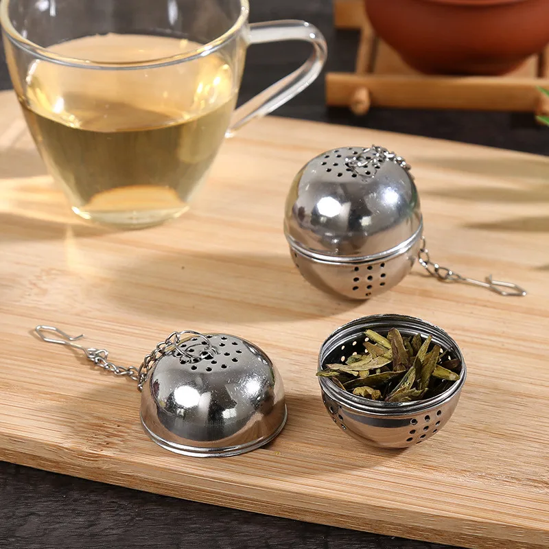 Stainless Steel Ball Tea Infuser Mesh Filter Strainer w/hook Loose Tea Leaf Spice Home Kitchen Accessories
Stainless Steel Ball Tea Infuser Mesh Filter Strainer w/hook Loose Tea Leaf Spice Home Kitchen Accessories