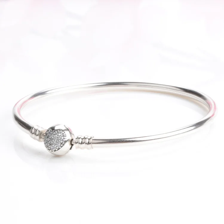 Amas 100% Genuine 925 Sterling Silver Fashion Heart-shaped Clear Crystal Charm Original Bangle & Bracelet
Amas 100% Genuine 925 Sterling Silver Fashion Heart-shaped Clear Crystal Charm Original Bangle & Bracelet