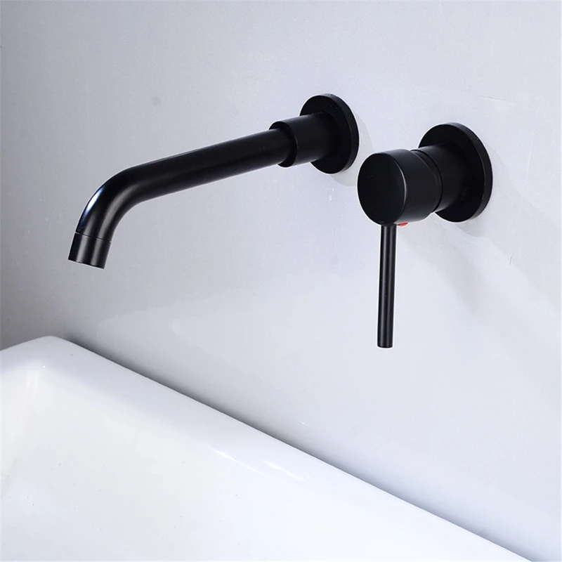 Modern Wall-Mount Mixer Tap Bathroom Sink Faucet Swivel Wall Spout Bath With Single Lever Basin Faucet
Modern Wall-Mount Mixer Tap Bathroom Sink Faucet Swivel Wall Spout Bath With Single Lever Basin Faucet