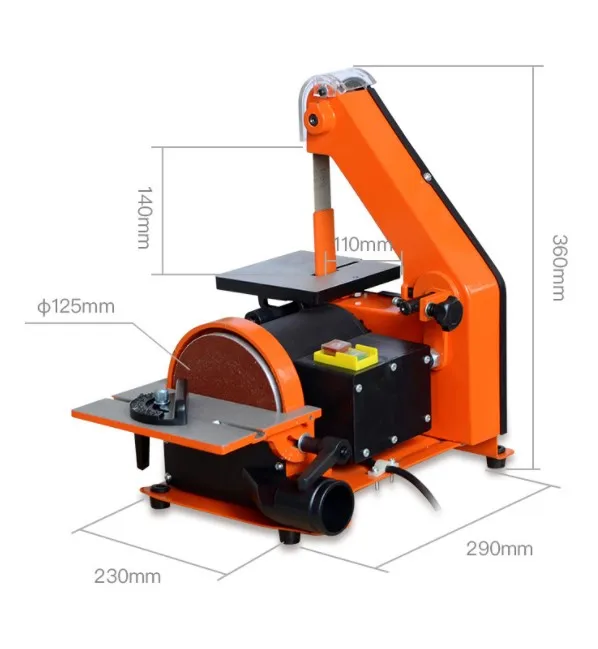 Woodworking belt machine metal grinding and polishing 350W copper motor knife chamfering | Инструменты
