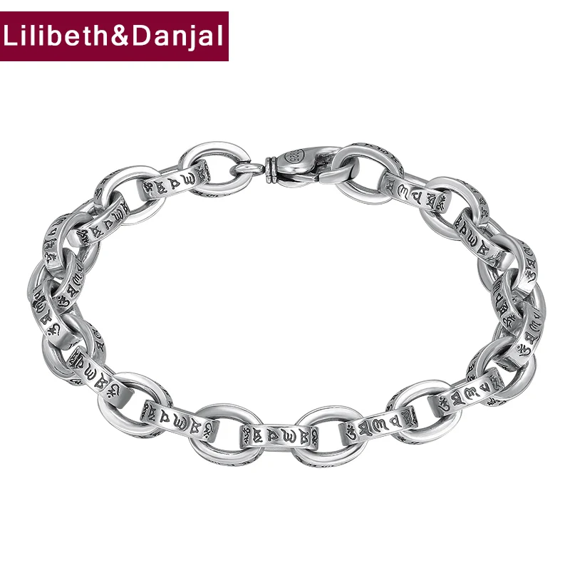 Buddha Mantra Couple Bracelet Bangle Pure 925 Sterling Silver Letter Scripture Fashion Jewelry Men Women 2020 New Arrival B03
Buddha Mantra Couple Bracelet Bangle Pure 925 Sterling Silver Letter Scripture Fashion Jewelry Men Women 2020 New Arrival B03