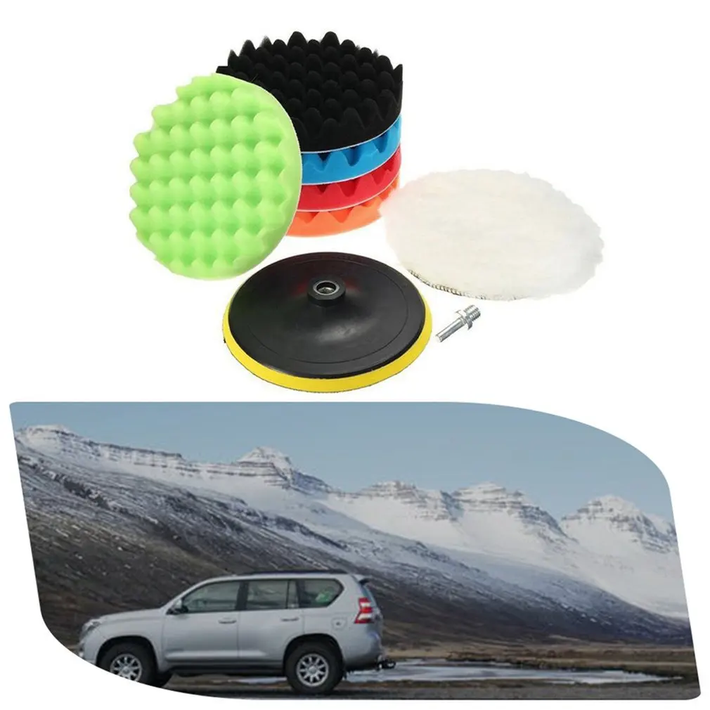 7 inch 8pcs M14 Car Polishing Waxing Sponge Wheel Wool Pad Polishing Sucker Wool Ball Washable And Reusable Polishing Kit
7 inch 8pcs M14 Car Polishing Waxing Sponge Wheel Wool Pad Polishing Sucker Wool Ball Washable And Reusable Polishing Kit