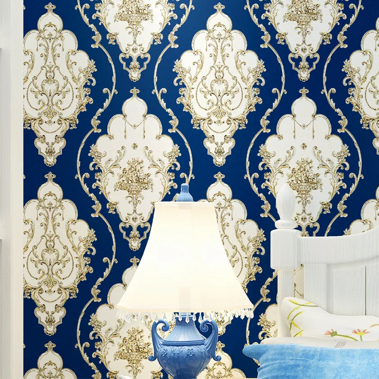 Luxury Damask Vinyl Wallpaper White Black Blue Red PVC Wall Paper Roll Waterproof Wall Cover Living room Bedroom Home Decor
Luxury Damask Vinyl Wallpaper White Black Blue Red PVC Wall Paper Roll Waterproof Wall Cover Living room Bedroom Home Decor