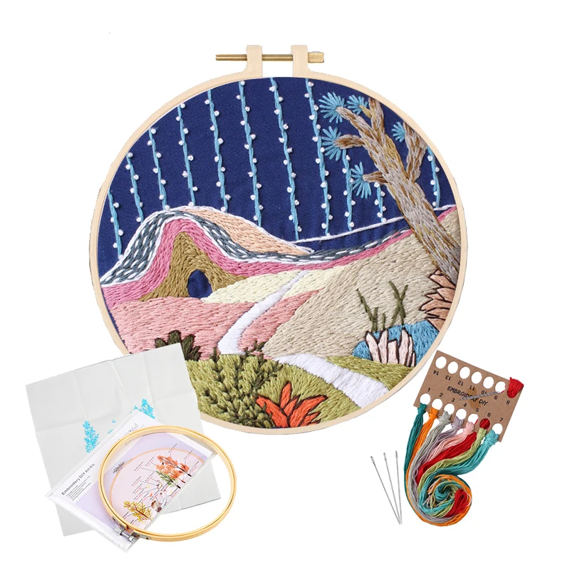 Nonvor Cross Stitch Kit with Thread Embroidery Needle Linen Canvas Instruction Round Bamboo Hoop Frame Flowers Plant for Starter
Nonvor Cross Stitch Kit with Thread Embroidery Needle Linen Canvas Instruction Round Bamboo Hoop Frame Flowers Plant for Starter