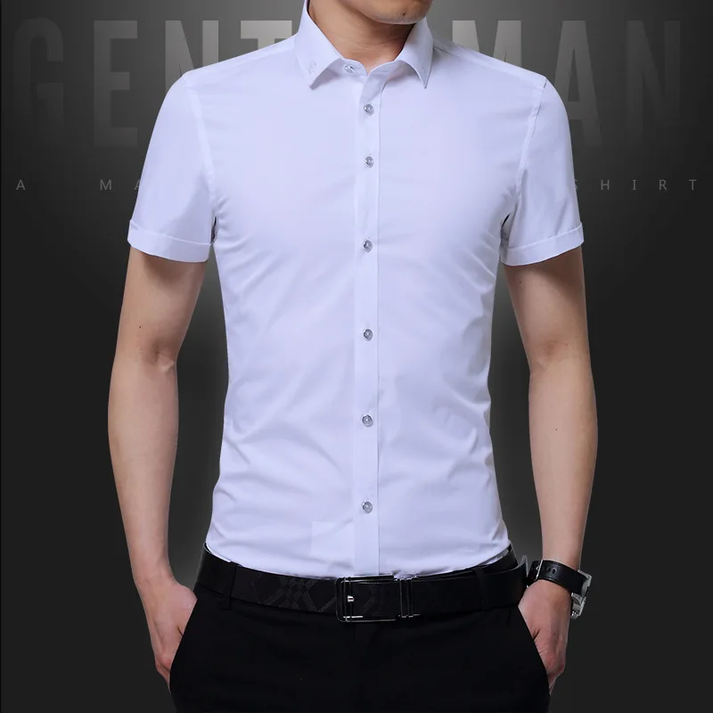 2021 summer men's shirt men's slim fit Fashion Casual Short Sleeve Shirt Men's trendy business thin shirt
2021 summer men's shirt men's slim fit Fashion Casual Short Sleeve Shirt Men's trendy business thin shirt