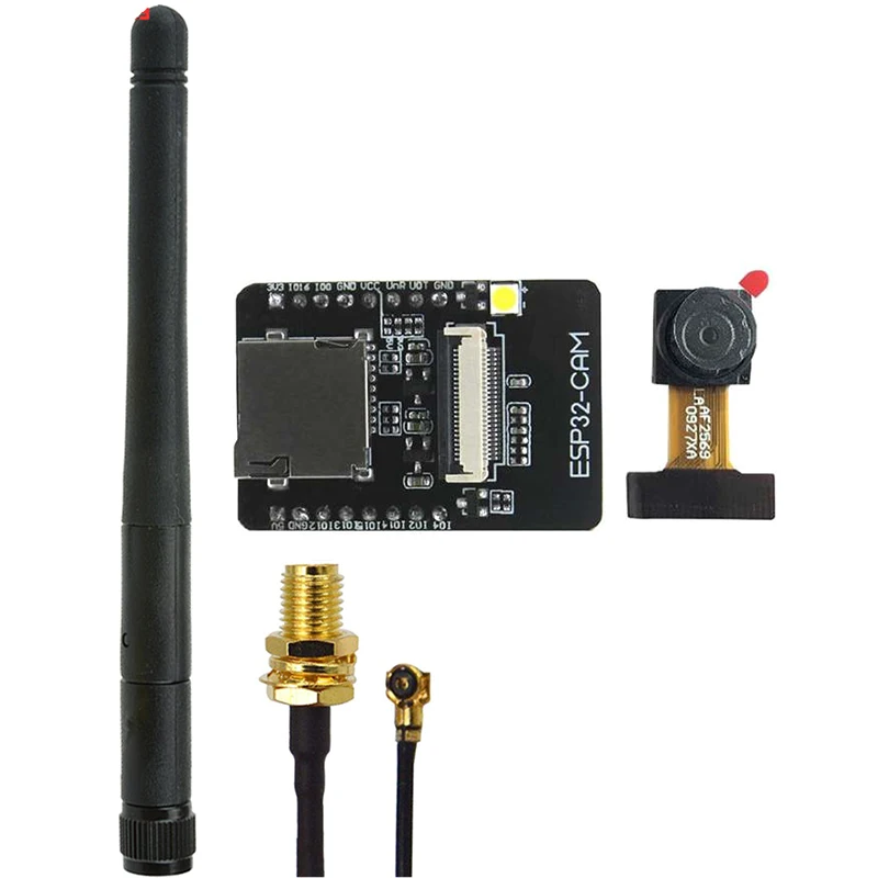 ESP32-CAM ESP32-S Wi-Fi Bluetooth плата OV2640 2MP беспроводной модуль камеры TF слот для карты с IPEX 2,4G SMA антенна для Arduino
ESP32-CAM ESP32-S Wi-Fi Bluetooth плата OV2640 2MP беспроводной модуль камеры TF слот для карты с IPEX 2,4G SMA антенна для Arduino
