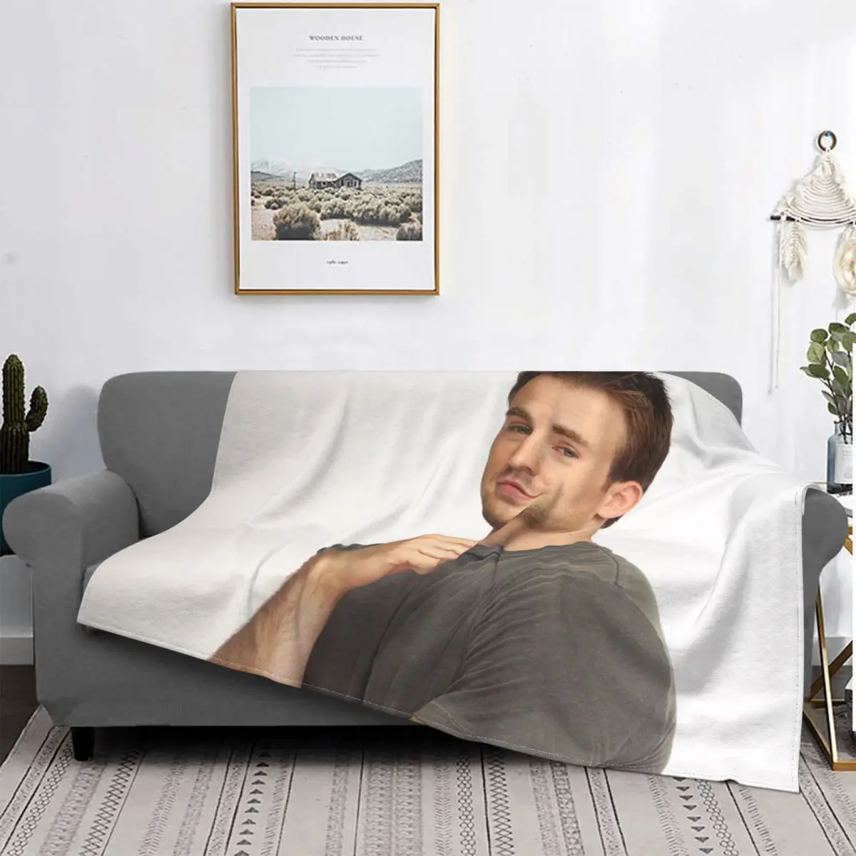 Chris Evans Blankets Fleece Winter Actor Director Portable Lightweight Throw Blankets for Sofa Car Bedspread
Chris Evans Blankets Fleece Winter Actor Director Portable Lightweight Throw Blankets for Sofa Car Bedspread