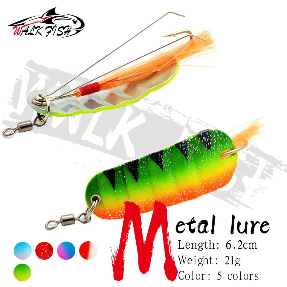 WALK FISH 1PCS 21g New Winter Fish Shape Ice Fishing Lure Mini 6.2cm Bait Head Supplies Fishing Tackle Hook Jigging Lead Metal
WALK FISH 1PCS 21g New Winter Fish Shape Ice Fishing Lure Mini 6.2cm Bait Head Supplies Fishing Tackle Hook Jigging Lead Metal