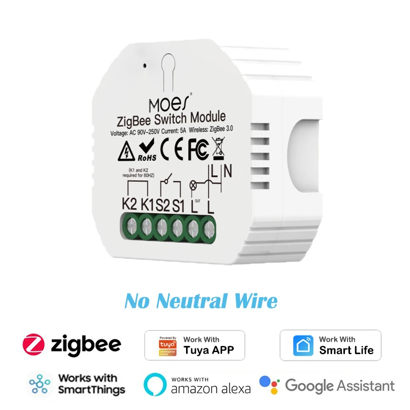 Умный выключатель Tuya ZigBee, выключатель без нейтрального провода, с 1/2-сторонним подсветильник ением, с таймером, работает с приложением Alexa ...
Умный выключатель Tuya ZigBee, выключатель без нейтрального провода, с 1/2-сторонним подсветильник ением, с таймером, работает с приложением Alexa ...