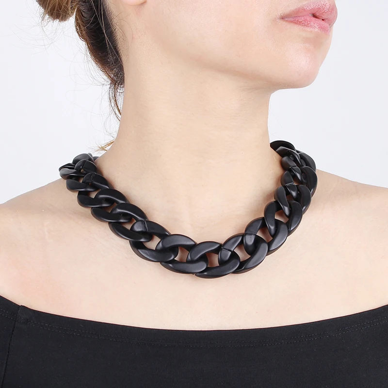 YD&YDBZ Black Wide Metal Choker Necklaces For Women Punk Style Chunky Chain Statement Necklace Luxurious Jewelry Accessories
YD&YDBZ Black Wide Metal Choker Necklaces For Women Punk Style Chunky Chain Statement Necklace Luxurious Jewelry Accessories