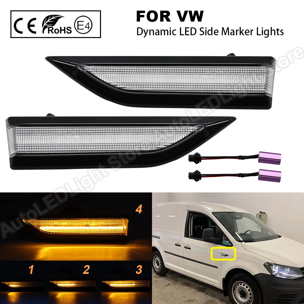 For VW Volkswagen Caddy 2015 2016 2017 2018 2019 Dynamic LED Side Marker Turn Signal Light Sequential Blinker Repeater Lamp 2Pcs
For VW Volkswagen Caddy 2015 2016 2017 2018 2019 Dynamic LED Side Marker Turn Signal Light Sequential Blinker Repeater Lamp 2Pcs