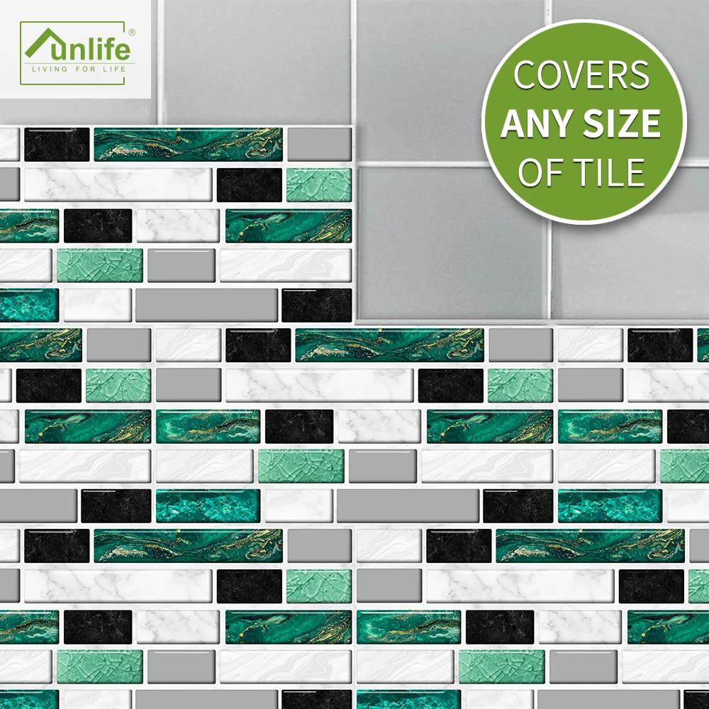 Funlife®Green Agate Marble Tile Sticker Wallpaper Decorative Removable DIY Eco-friendly pvc Bathroom Kitchen Backsplash Floor
Funlife®Green Agate Marble Tile Sticker Wallpaper Decorative Removable DIY Eco-friendly pvc Bathroom Kitchen Backsplash Floor