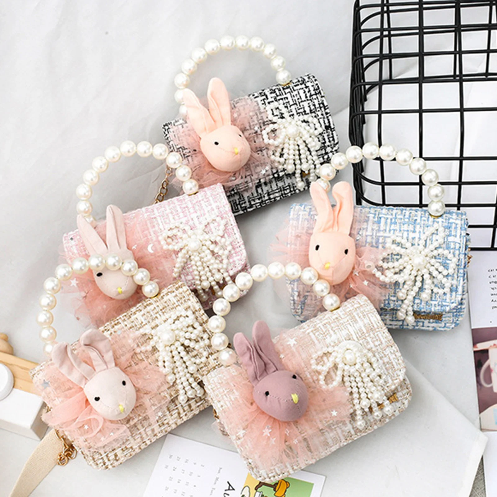 Kids Girls Cute Handbag Lightweight Crossbody Purse Rabbit Pearl Clutch with Chain Strap Shoulder Bags
Kids Girls Cute Handbag Lightweight Crossbody Purse Rabbit Pearl Clutch with Chain Strap Shoulder Bags