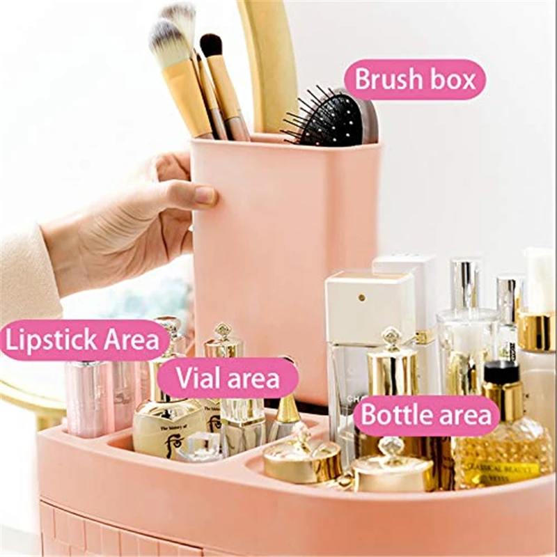 Large Capacity Makeup Cosmetic Storage Box Makeup Drawer Organizer Jewelry Nail Polish Container Desktop Sundries Storage Box
Large Capacity Makeup Cosmetic Storage Box Makeup Drawer Organizer Jewelry Nail Polish Container Desktop Sundries Storage Box