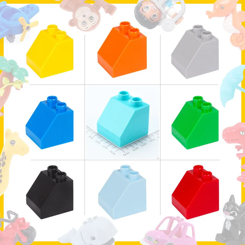 10Pcs Big Size Building Blocks Compatible Kid Bevel Large Bricks 2x2 Dots Children Smooth Plastic DIY Educational Creative Toys
10Pcs Big Size Building Blocks Compatible Kid Bevel Large Bricks 2x2 Dots Children Smooth Plastic DIY Educational Creative Toys