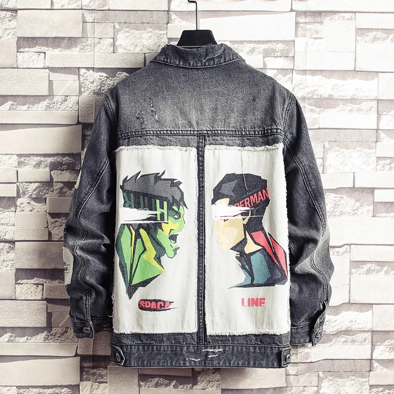 Streetwear Jeans Jacket Men 2020 Spring Denim Jackets Men Patchwork Casual Man Outwear
Streetwear Jeans Jacket Men 2020 Spring Denim Jackets Men Patchwork Casual Man Outwear