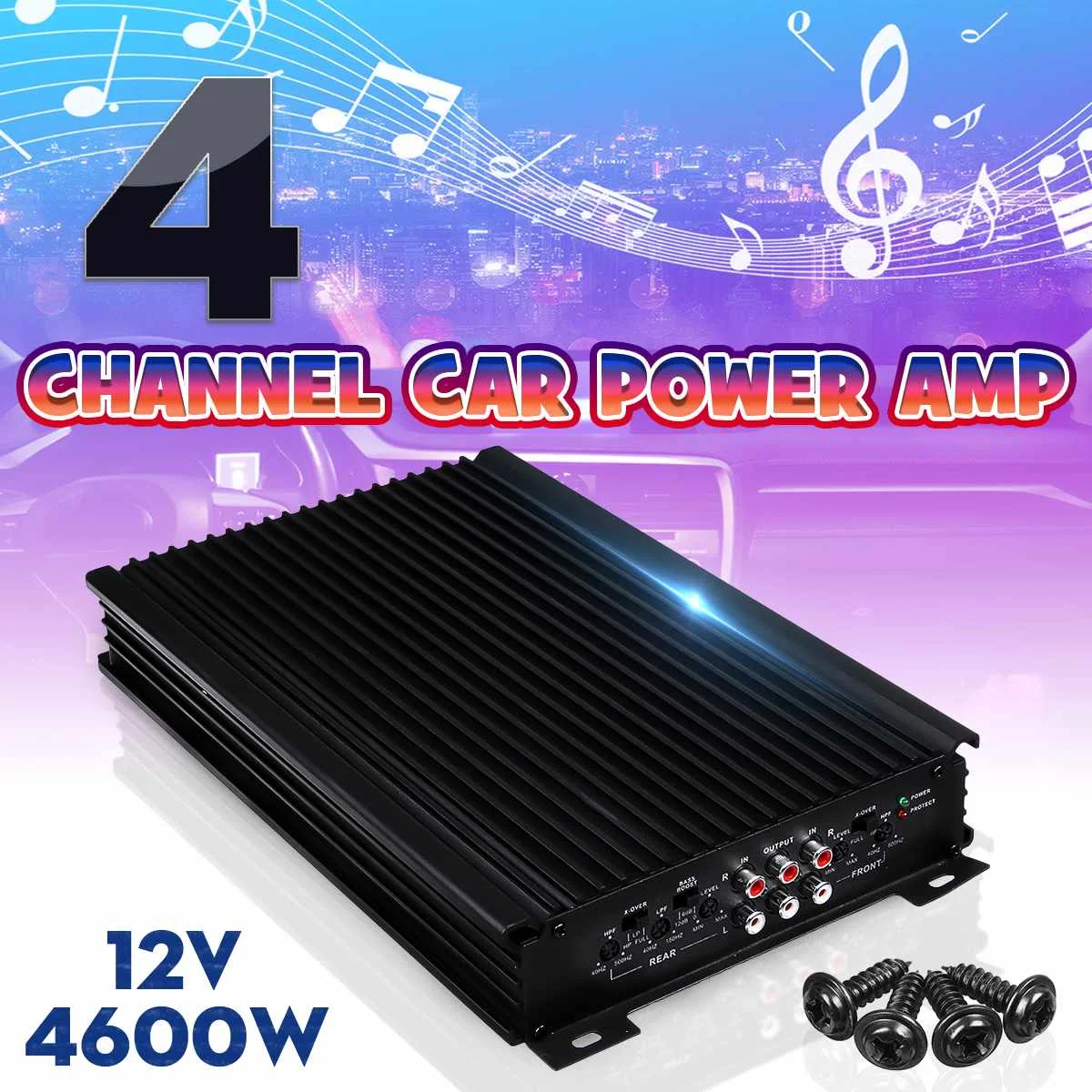 4600W Car Amplifier Audio Power Amplifier 4 Channel 12V Car Digital Amplifer Car Audio Amplifier for Cars Subwoofer Bass Home
4600W Car Amplifier Audio Power Amplifier 4 Channel 12V Car Digital Amplifer Car Audio Amplifier for Cars Subwoofer Bass Home
