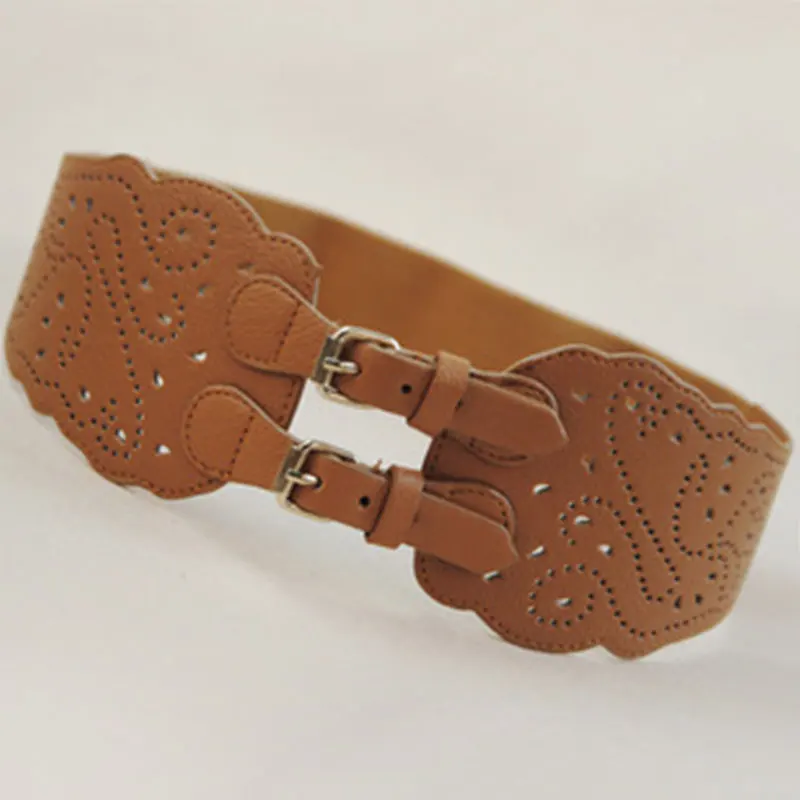 Female Leather Corset Belt Vintage Elastic Wide Waist Belt Adjustable Belt Double Buckle For Women Dress Stretch Waist Belt
Female Leather Corset Belt Vintage Elastic Wide Waist Belt Adjustable Belt Double Buckle For Women Dress Stretch Waist Belt