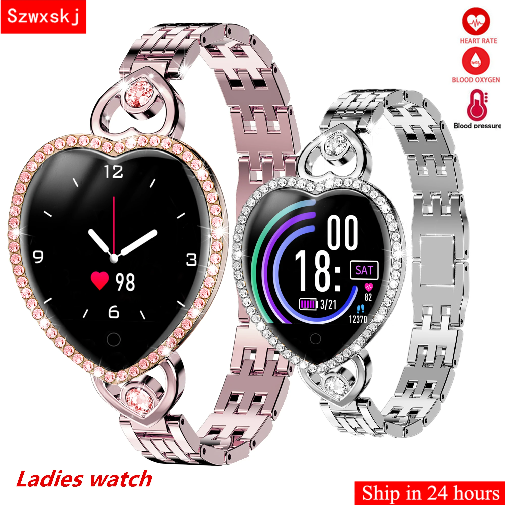 Women T52S Smart Watch Wristband Fitness Bracelet Smart Clock Heart Rate Tracker Monitor Blood Pressure Blood Oxygen Smart Band
Women T52S Smart Watch Wristband Fitness Bracelet Smart Clock Heart Rate Tracker Monitor Blood Pressure Blood Oxygen Smart Band