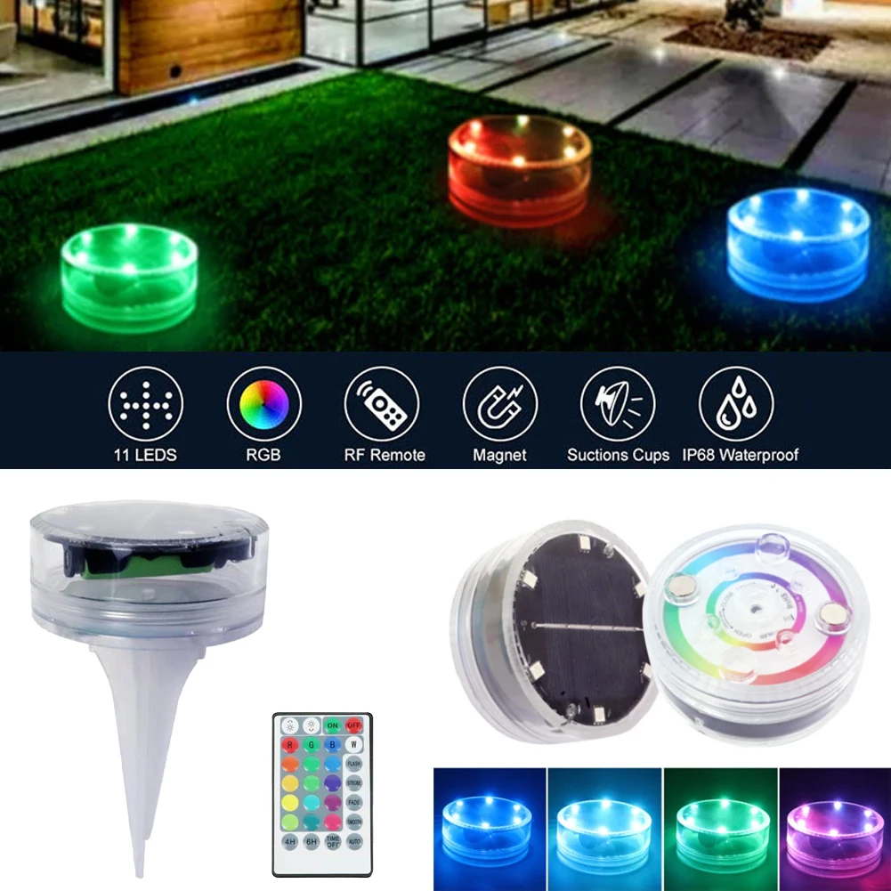 Submersible LED Lights with RF Remote RGB 16 Colors Waterproof Light with Suction Cup for Pool Party Carnival Bathroom,tank
Submersible LED Lights with RF Remote RGB 16 Colors Waterproof Light with Suction Cup for Pool Party Carnival Bathroom,tank