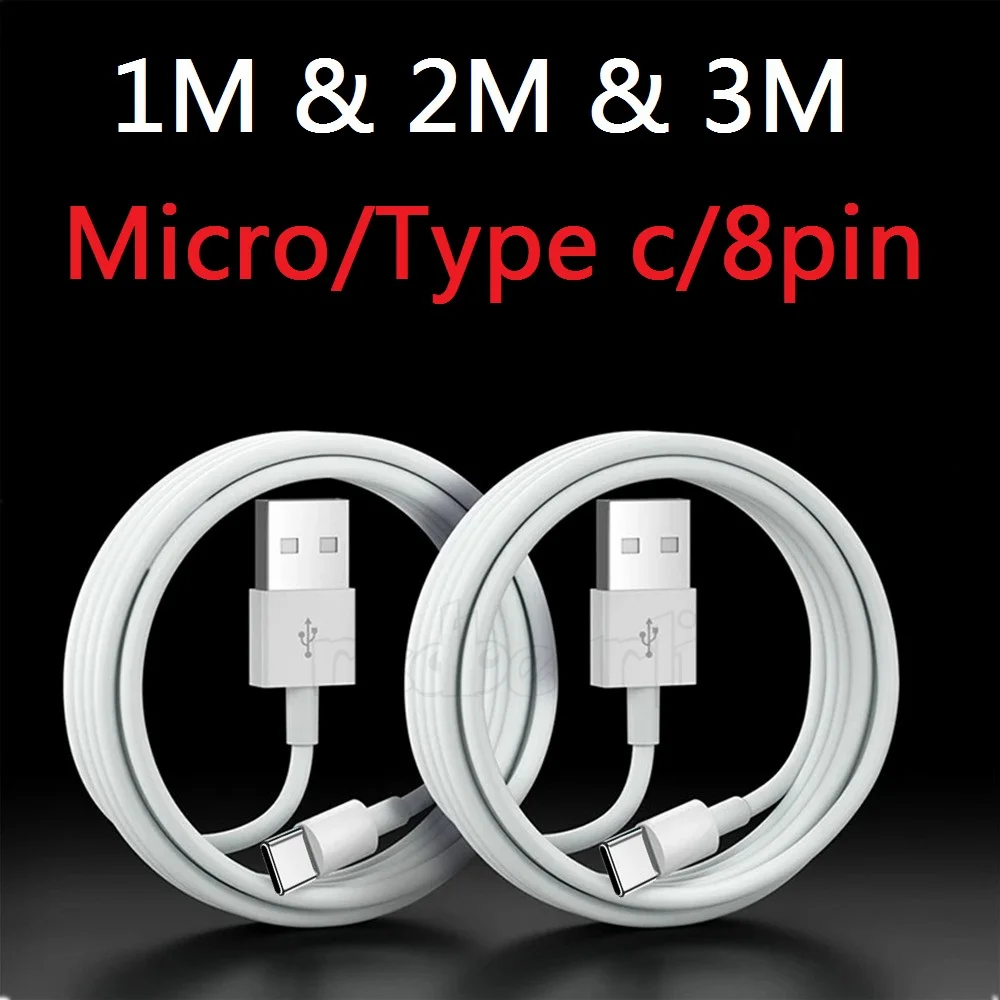 1000pcs/lot 1m 2m 6ft 3m 3OD3.0 Thicker Micro USB-C Type c 8pin Usb Cable For IPhone 7 8 11 12 Pro Max Samsung lg android phone
1000pcs/lot 1m 2m 6ft 3m 3OD3.0 Thicker Micro USB-C Type c 8pin Usb Cable For IPhone 7 8 11 12 Pro Max Samsung lg android phone