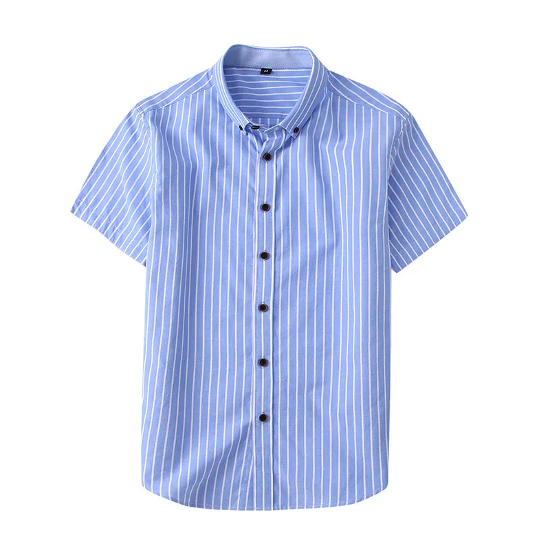 Button Down Blouse Summer Casual Tops Masculina Fashion Striped Men Shirts Short Sleeve Slim Fit Cotton Shirt for Men Clothing
Button Down Blouse Summer Casual Tops Masculina Fashion Striped Men Shirts Short Sleeve Slim Fit Cotton Shirt for Men Clothing