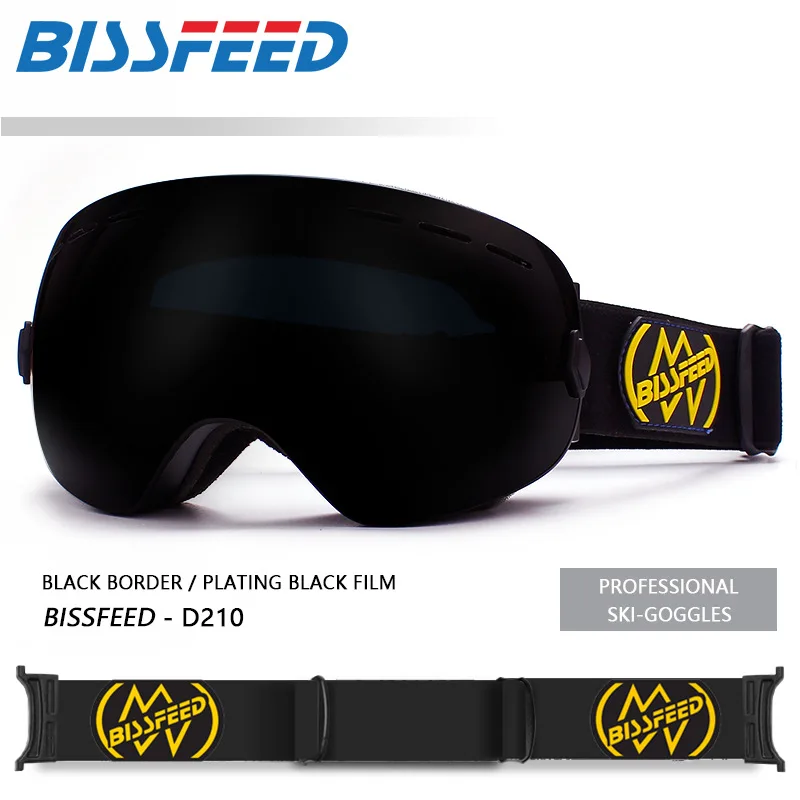 BISSFEED Brand Ski Goggles Double Layers UV400 Anti-fog Big Spherical Ski Mask Glasses Skiing Snow Men Women Snowboard Goggles
BISSFEED Brand Ski Goggles Double Layers UV400 Anti-fog Big Spherical Ski Mask Glasses Skiing Snow Men Women Snowboard Goggles