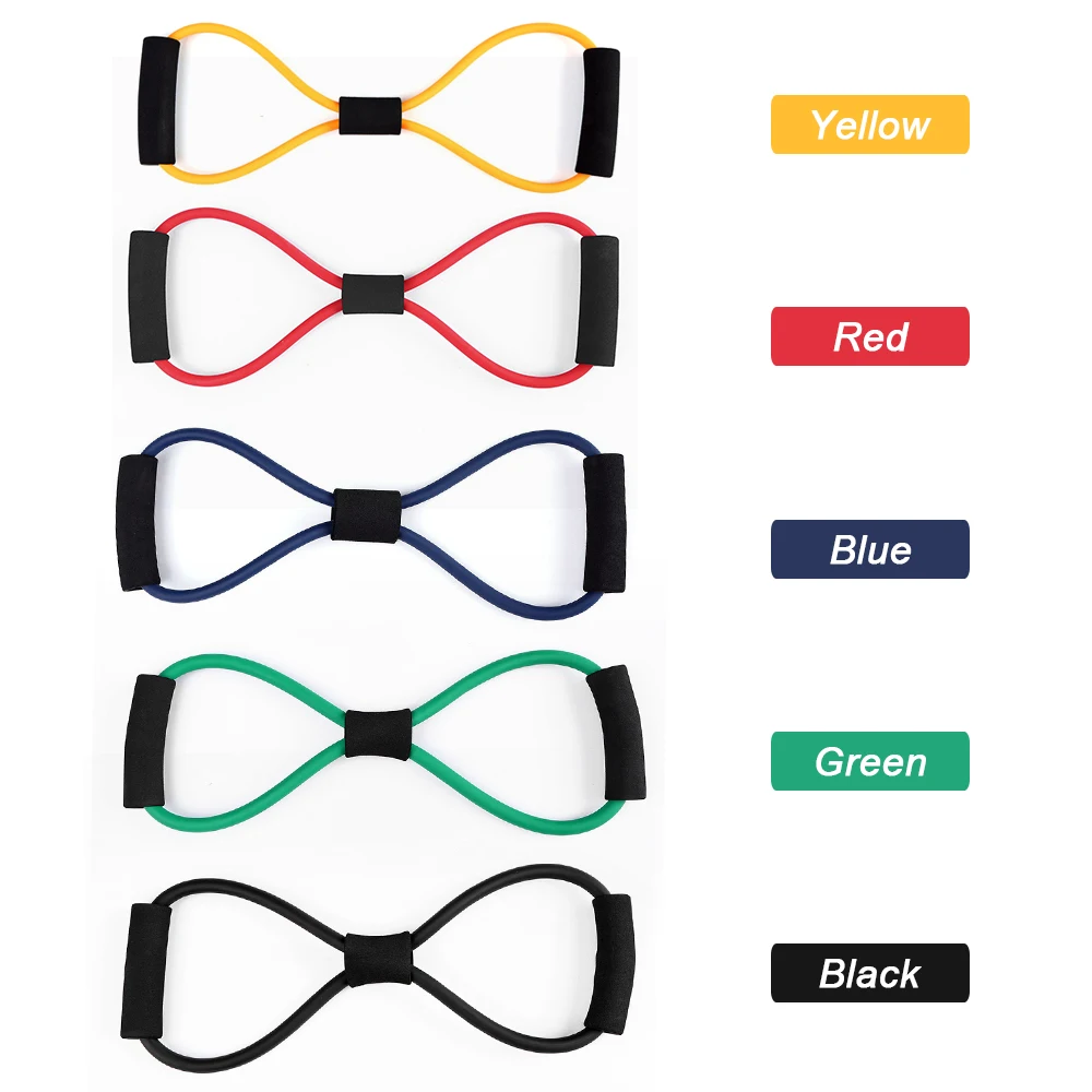 Fitness 8 Shaped Resistance Bands Equipment Exercise Cords Chest Stretch Yoga Gym Training Fitness Elastic Tube Bands
Fitness 8 Shaped Resistance Bands Equipment Exercise Cords Chest Stretch Yoga Gym Training Fitness Elastic Tube Bands