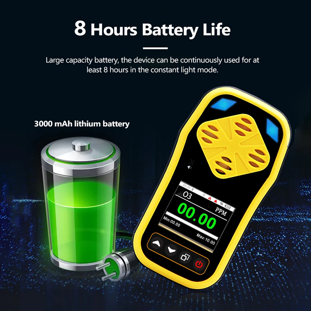 Portable Ozone Meter Ozone Gas Tester with Quick Sensing Multiple Alarms Accurate Ozone Detector sensitive Ozone Analyzer
Portable Ozone Meter Ozone Gas Tester with Quick Sensing Multiple Alarms Accurate Ozone Detector sensitive Ozone Analyzer