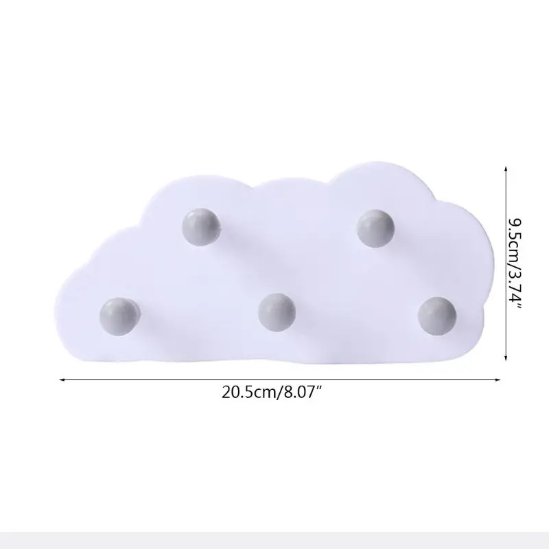 Cloud 5 Hooks Wall Hanging Rack Clothes Hat Key Hanger Kitchen Kids Living Room Decoration Organizer
Cloud 5 Hooks Wall Hanging Rack Clothes Hat Key Hanger Kitchen Kids Living Room Decoration Organizer