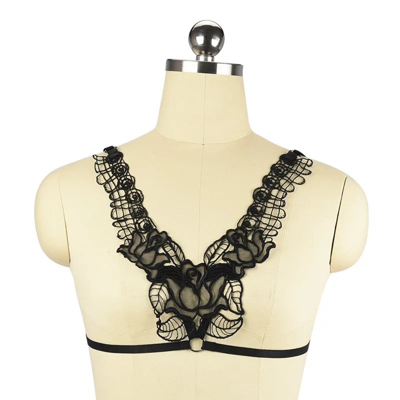 Hanging neck restraint, hollow, adjustable, sexy harness, underwear, sexy, and suitable for any figure 
Hanging neck restraint, hollow, adjustable, sexy harness, underwear, sexy, and suitable for any figure