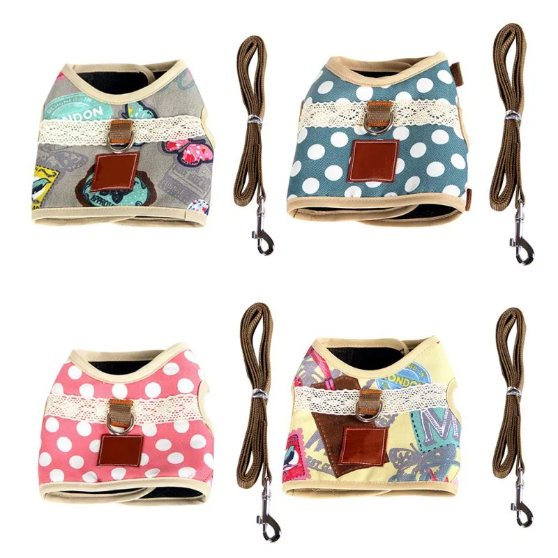 Small Pet Dog Harness for Dogs Dot Pattern Puppy Poodle Teddy Cat Pet Harness Animal Vest Dog Collar with Leash Pet Supplies
Small Pet Dog Harness for Dogs Dot Pattern Puppy Poodle Teddy Cat Pet Harness Animal Vest Dog Collar with Leash Pet Supplies