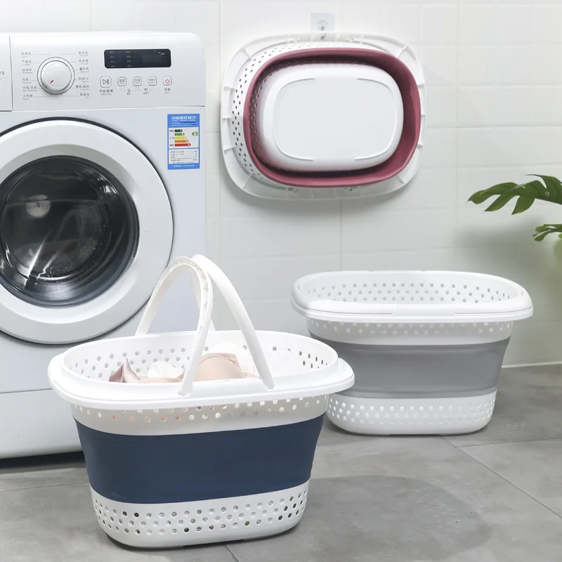 Nodic Folding Plastic Laundry Basket Handle Bathroom Wall Hanging Storage Basket Mesh Storage Bucket Dirty Storage Box Organizer
Nodic Folding Plastic Laundry Basket Handle Bathroom Wall Hanging Storage Basket Mesh Storage Bucket Dirty Storage Box Organizer