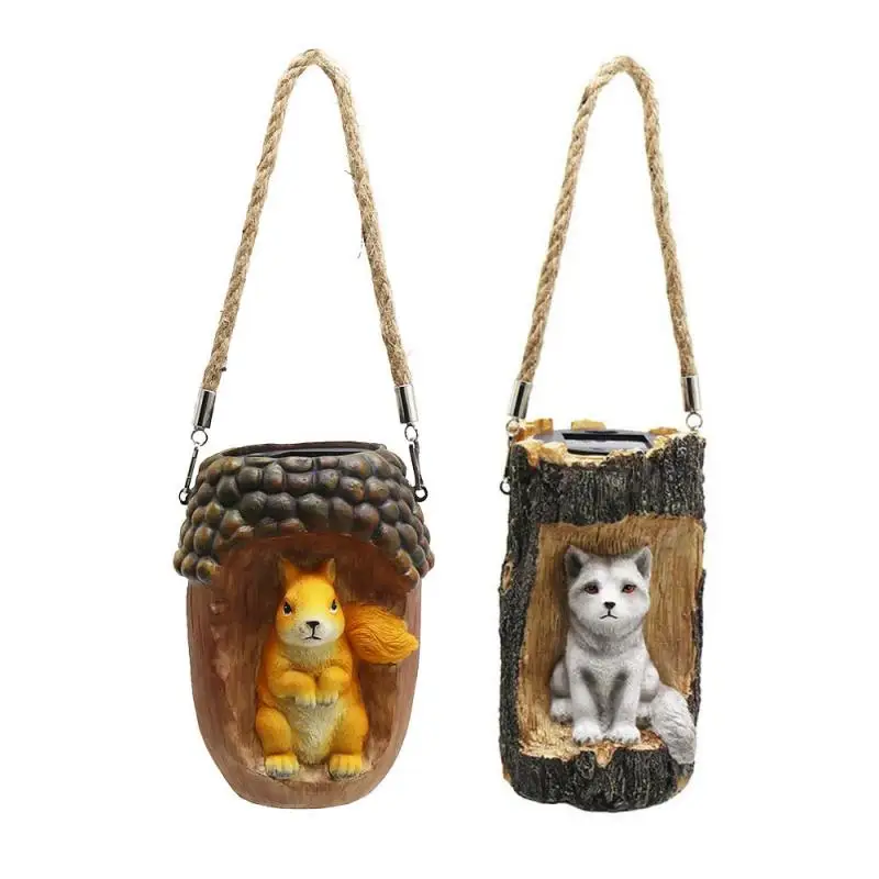 Garden Decoration Solar Led Statue Squirrel/fox Resin Craft Hanging Ornament Home Yard Garden Decorative Light Animal Sculpture 
Garden Decoration Solar Led Statue Squirrel/fox Resin Craft Hanging Ornament Home Yard Garden Decorative Light Animal Sculpture