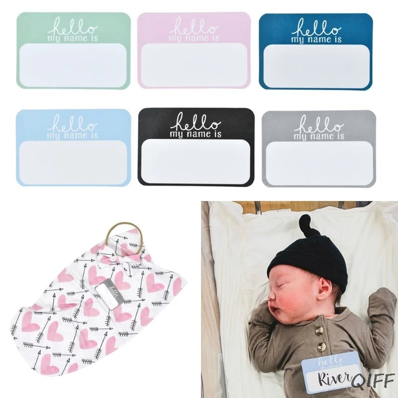 6 шт./партия ярлыки с надписью Hello My Name Is sticker наклейка для новорожденных реквизит