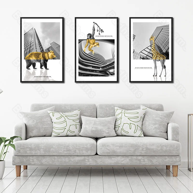 Frameless Style Home Decoration Living Room Mural Abstract Animals Bedroom Dining Hall Corridor Porch Canvas Hanging Painting
Frameless Style Home Decoration Living Room Mural Abstract Animals Bedroom Dining Hall Corridor Porch Canvas Hanging Painting