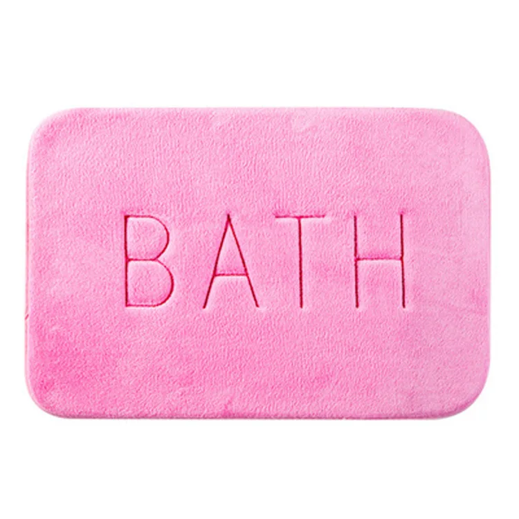 Coral Fleece Letter BATH Memory Foam Slow Rebound Carpet Floor Mat Entrance Mat Absorbent Non-slip Door Mat for Bathroom Kitchen
Coral Fleece Letter BATH Memory Foam Slow Rebound Carpet Floor Mat Entrance Mat Absorbent Non-slip Door Mat for Bathroom Kitchen