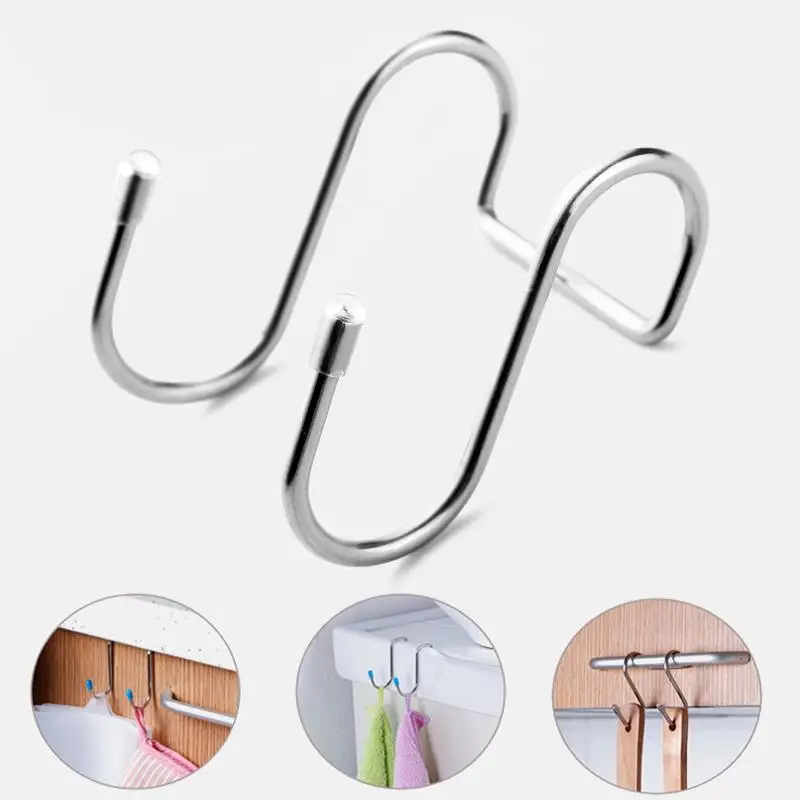 Stainless Steel Double S Shape Storage Hook Purse Hook for Bathroom Kitchen Wall and Door Organizer Accessories
Stainless Steel Double S Shape Storage Hook Purse Hook for Bathroom Kitchen Wall and Door Organizer Accessories