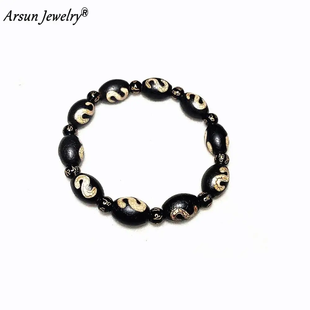 Tibet Old Black Agate Beads Money hook Pattern DZI Beads Men&Women Amulet Jewelry Bracelet Free Shipping
Tibet Old Black Agate Beads Money hook Pattern DZI Beads Men&Women Amulet Jewelry Bracelet Free Shipping