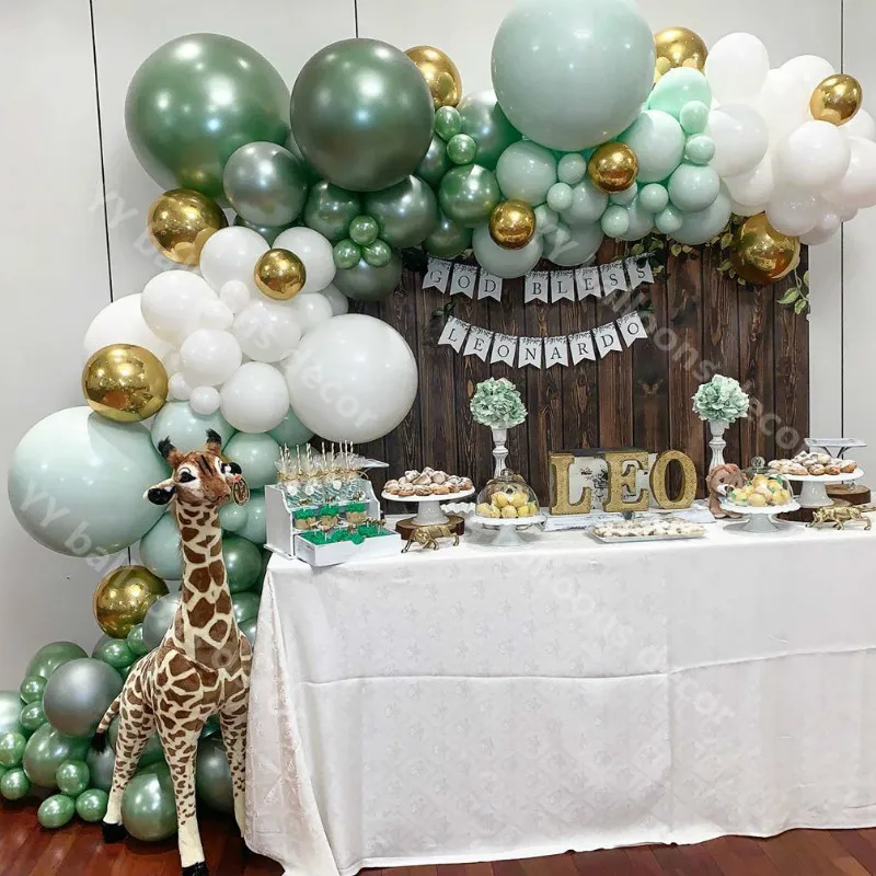 107pcs Party Balloons Garland Macaro Mint White Metal Gold Green Balloon Arch Kit for Birthday New Year Party Wedding Decoration
107pcs Party Balloons Garland Macaro Mint White Metal Gold Green Balloon Arch Kit for Birthday New Year Party Wedding Decoration