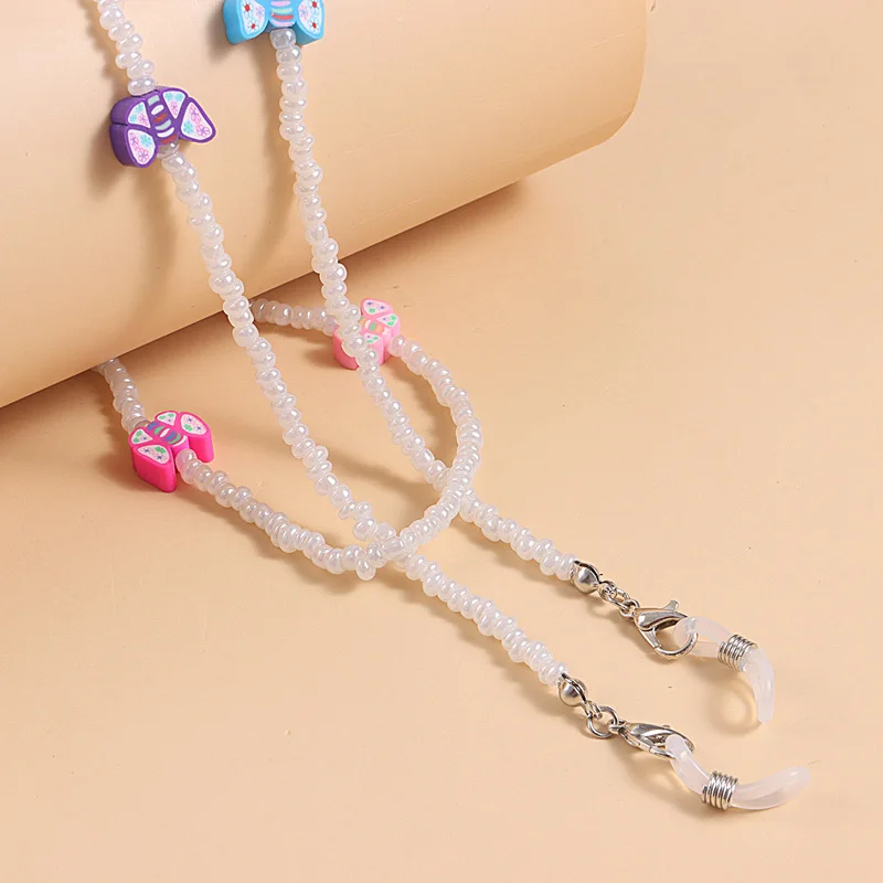 Children Colorful Beaded Mask Chain Eyeglasses Lanyards For Girls Butterfly Heart Eyewear Masks Holder Neck Strap Anti-lost Rope
Children Colorful Beaded Mask Chain Eyeglasses Lanyards For Girls Butterfly Heart Eyewear Masks Holder Neck Strap Anti-lost Rope