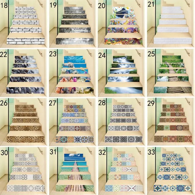 6pcs 3D Book Staircase Stair Riser Floor Sticker Self Adhesive DIY Stairway Waterproof PVC Wall Decal
6pcs 3D Book Staircase Stair Riser Floor Sticker Self Adhesive DIY Stairway Waterproof PVC Wall Decal