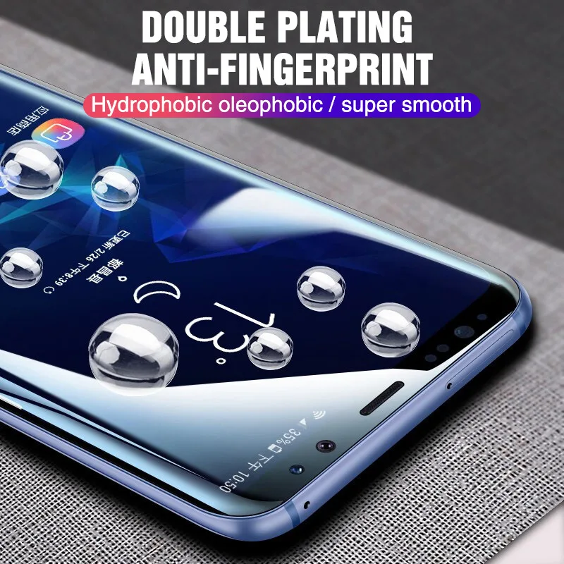 Защита экрана 100D для Samsung Galaxy S10 S9 S8 S20 Plus сверхполное покрытие мягкая пленка Note 10 9