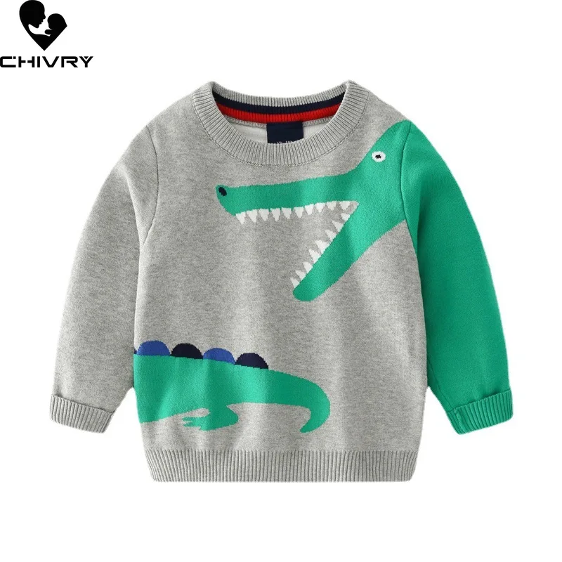 2021 Kids Children Pullover Sweater Autumn Winter Boys Cartoon Crocodile Jacquard O-neck Knitted Jumper Sweaters Tops Clothing
2021 Kids Children Pullover Sweater Autumn Winter Boys Cartoon Crocodile Jacquard O-neck Knitted Jumper Sweaters Tops Clothing