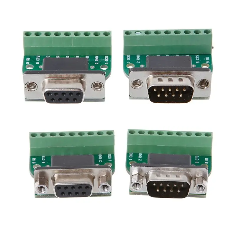 DB9 Male/Female D-SUB Adapter Plate Connector RS232 Serial To Terminal Board Signal Module 69HA
DB9 Male/Female D-SUB Adapter Plate Connector RS232 Serial To Terminal Board Signal Module 69HA