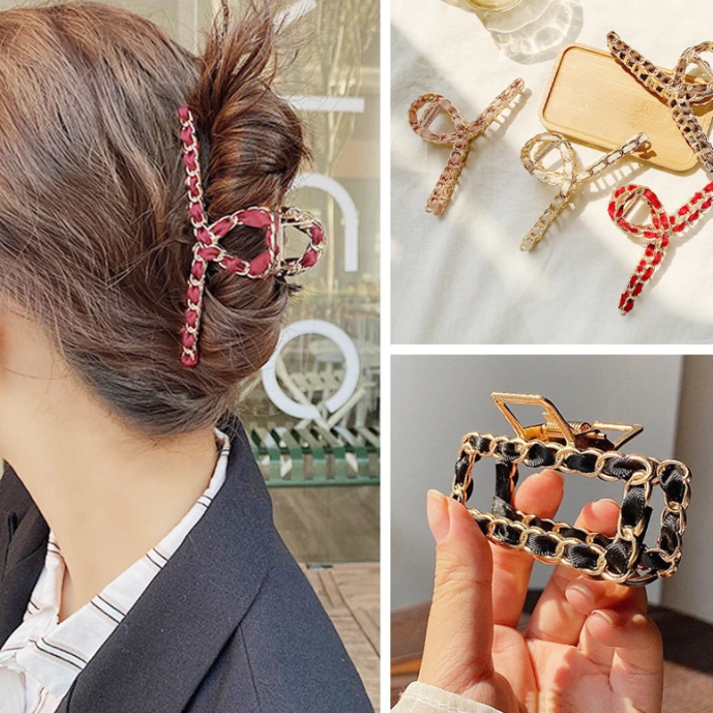 High Quality Shark Crab Hair Clip Gripping Ribbon Metal Claws Back of Head Black pin Accessories New
High Quality Shark Crab Hair Clip Gripping Ribbon Metal Claws Back of Head Black pin Accessories New
