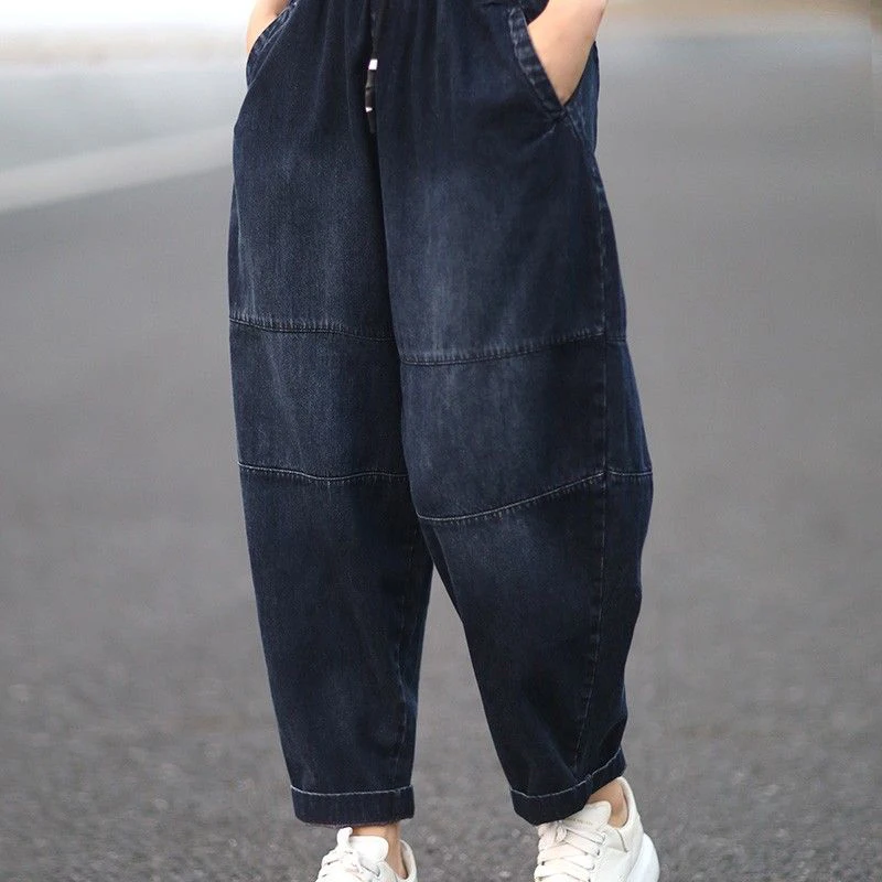 Autumn New Arts Style Women Waist Loose Jeans All-matched Casual Cotton Denim Pants Plus Size Vintage Jeans
Autumn New Arts Style Women Waist Loose Jeans All-matched Casual Cotton Denim Pants Plus Size Vintage Jeans