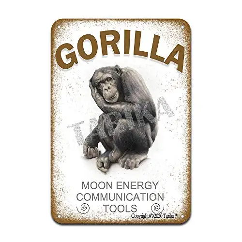 Gorilla Moon Energy Communication Tools Iron Poster Painting Tin Sign Vintage Wall Decor for Cafe Bar Pub Home Beer Decoration C
Gorilla Moon Energy Communication Tools Iron Poster Painting Tin Sign Vintage Wall Decor for Cafe Bar Pub Home Beer Decoration C