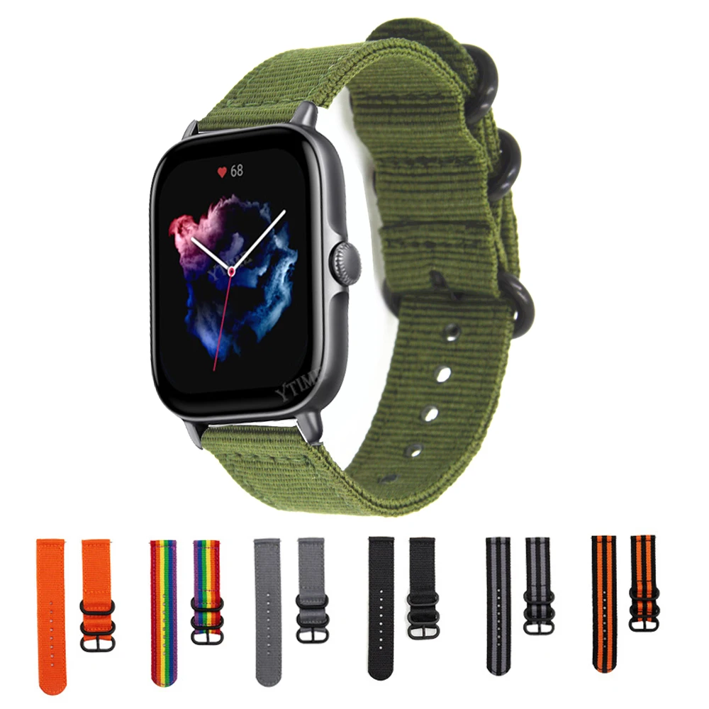 20mm Canvas Nylon Strap For Amazfit GTS 3 2 2E 2 Mini Wristband Sport Watchband For Amazfit Bip S/Bip U Pro GTR 42mm Bracelet
20mm Canvas Nylon Strap For Amazfit GTS 3 2 2E 2 Mini Wristband Sport Watchband For Amazfit Bip S/Bip U Pro GTR 42mm Bracelet
