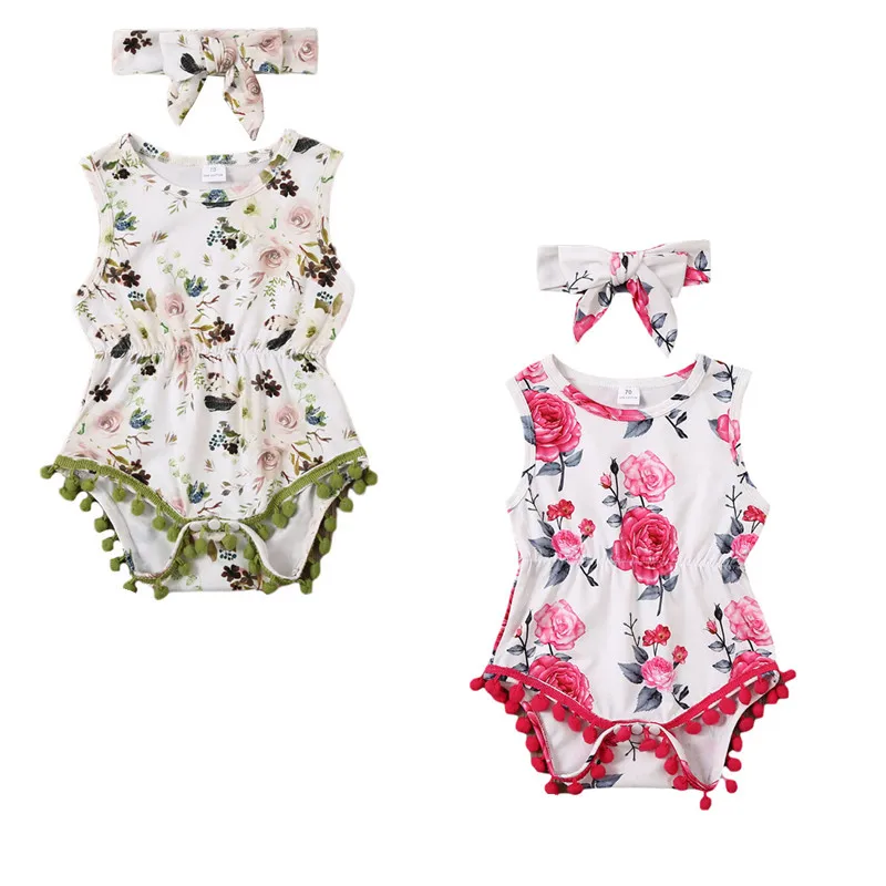 Girl Bodysuit 2020 Newborn Baby Girls Sunsuit Clothes Floral Sleeveleee Tassel Ball Bodysuit Jumpsuit Headband Sets
Girl Bodysuit 2020 Newborn Baby Girls Sunsuit Clothes Floral Sleeveleee Tassel Ball Bodysuit Jumpsuit Headband Sets